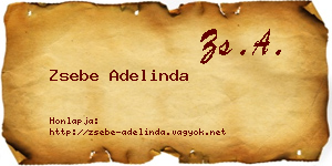 Zsebe Adelinda névjegykártya